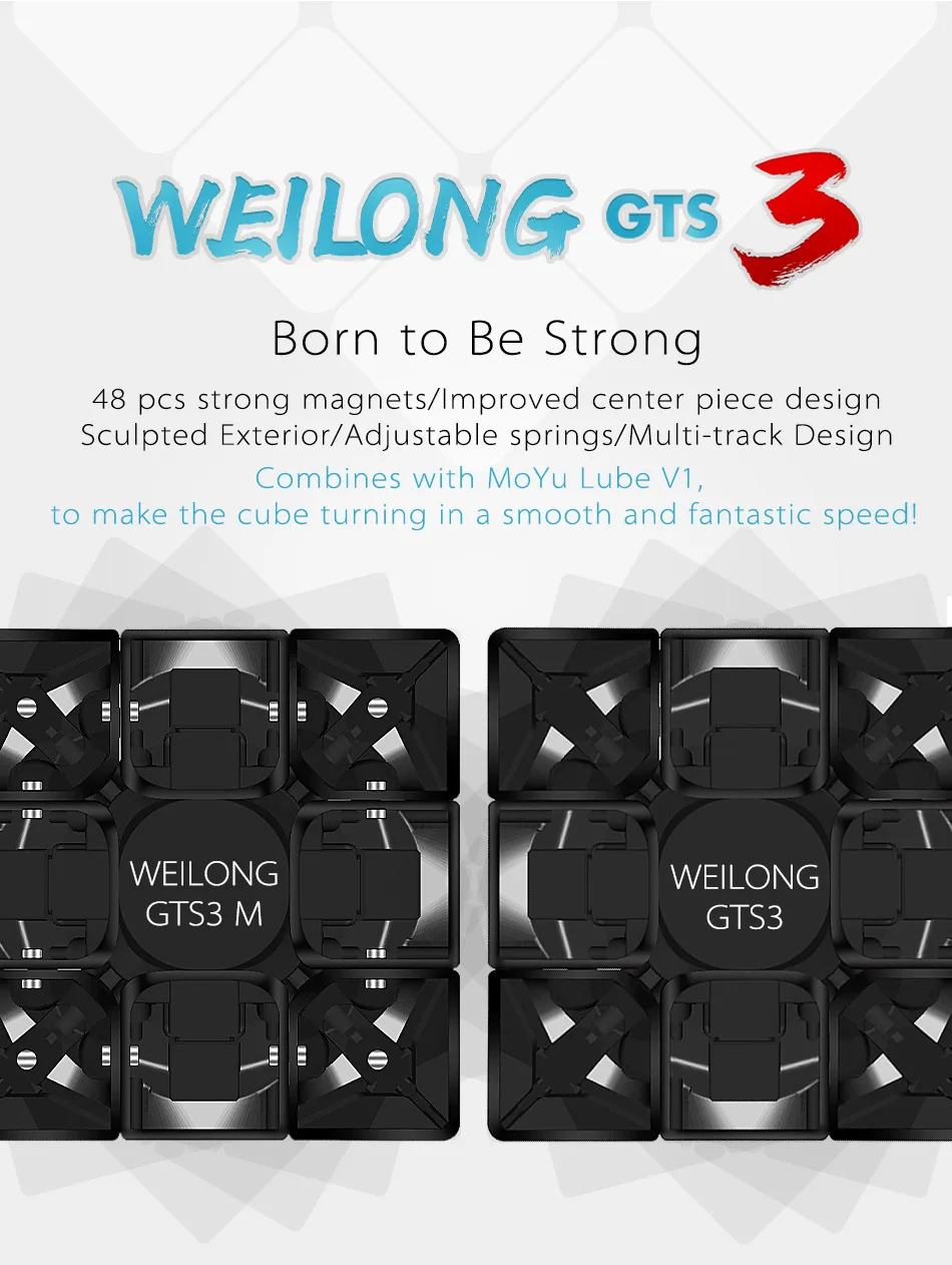 MoYu Weilong 3X3 GTS 3 скоростной куб WEILONG gts3 3x3X3 пазл волшебный куб обучающий куб игрушки MOYU GTS v3 Профессиональный 3x3 куб