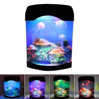desk fish tank aquariums night light lamp led mini aquarium acrylic large capacity home office desktop aquatic fish pet supplies