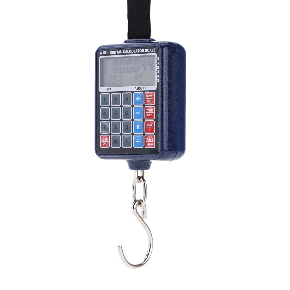 Многофункциональные цифровые весы для багажа мини калькулятор с калькулятором 50