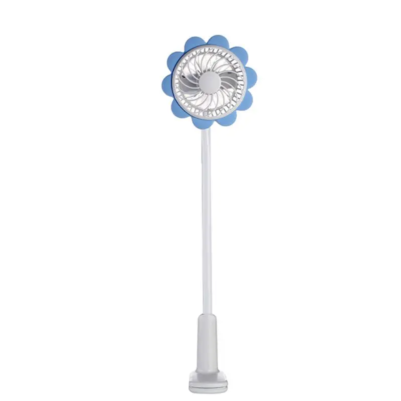 

2021 New Portable Clip on Mini USB Fan Baby Bed Pushchair Flexible USB Fan Desktop Personal PC Laptop Fan Electric Fan