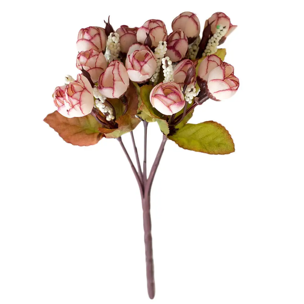 15 шт Смешанные Искусственные Поддельные мини розовый цветок Свадебная вечеринка