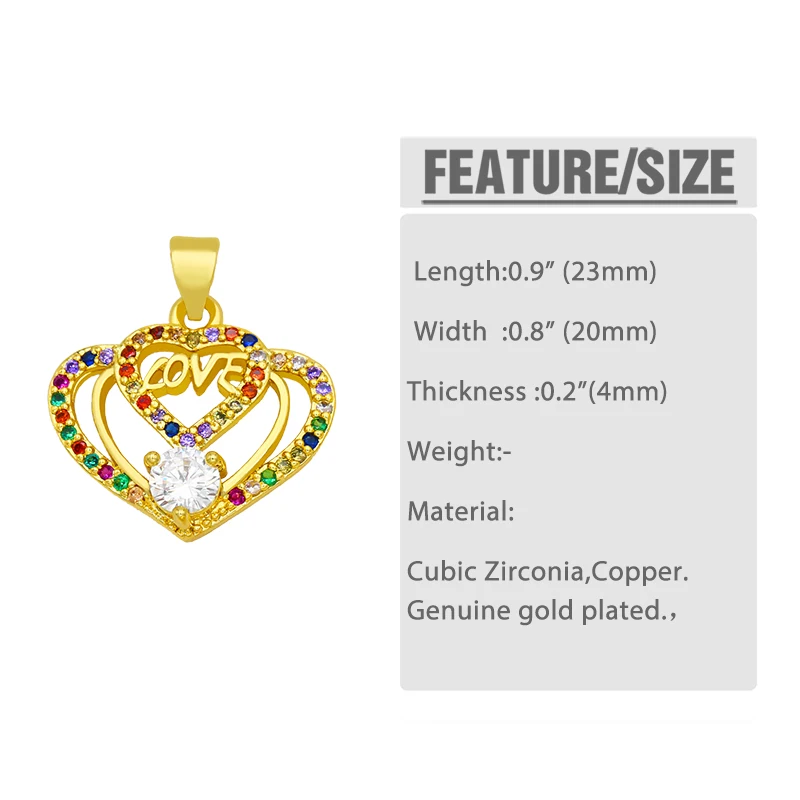 Подвески-буквы OCESRIO позолоченные с цирконием медные для изготовления украшений