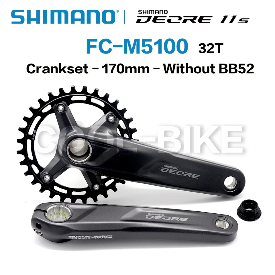

Шатун SHIMANO DEORE FC M5100 1x11-Speed 1x11-Speed 11s 11v 30T 32T 170 мм 175 мм