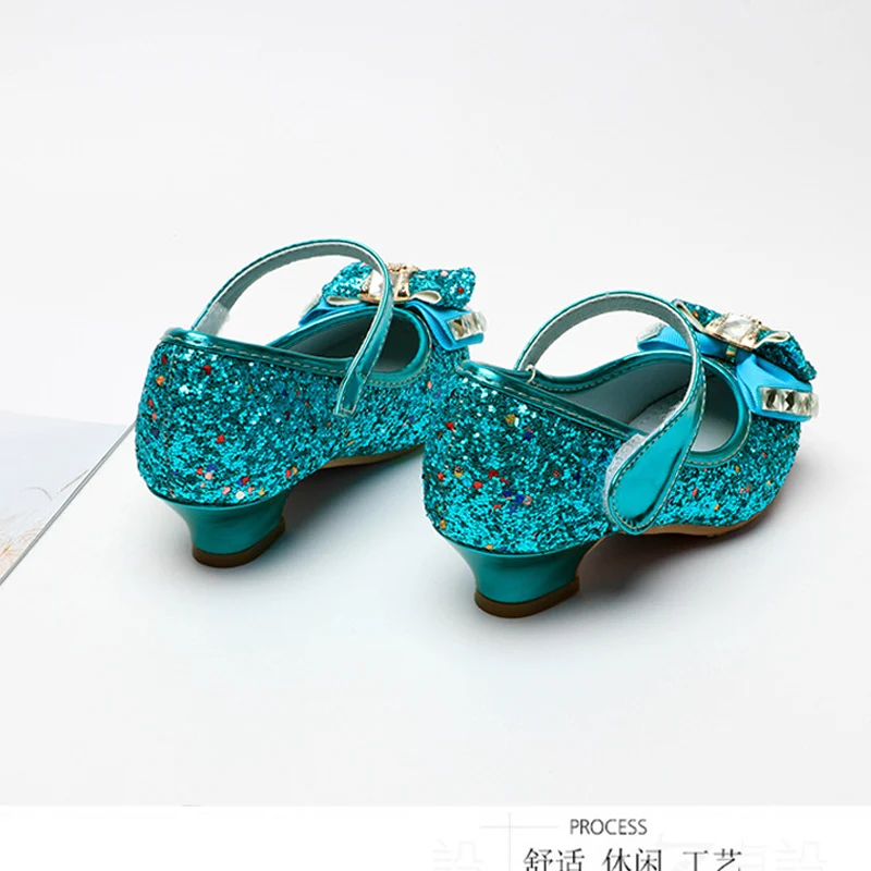 Кожаные сандалии принцессы для девочек Новинка модная обувь с бантом-бабочкой