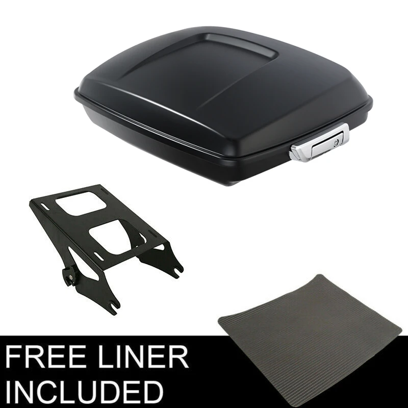 Мотоцикл Матовый Черный 5 &quotБритва багажник Монтажная стойка для Harley Tour Pak Road King