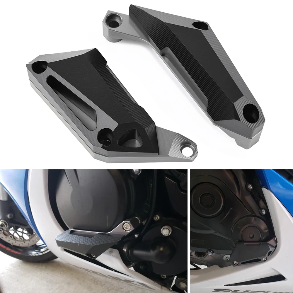 CNC алюминиевая крышка статора мотоциклетного двигателя ползунки рамы для Suzuki GSX R