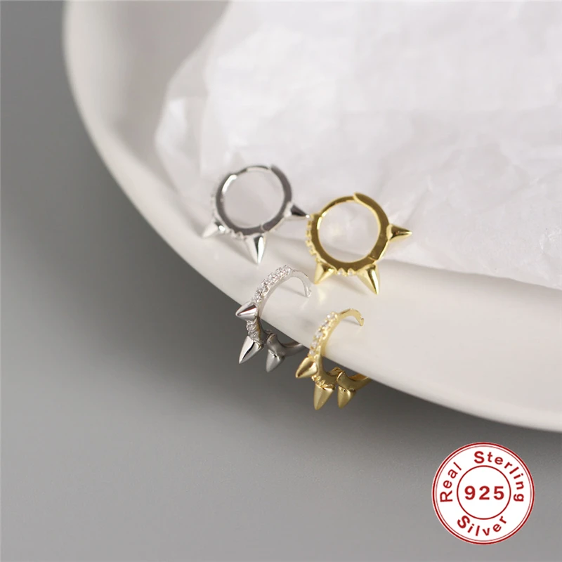 Женские серьги-гвоздики в готическом стиле 1 пара сережек из стерлингового