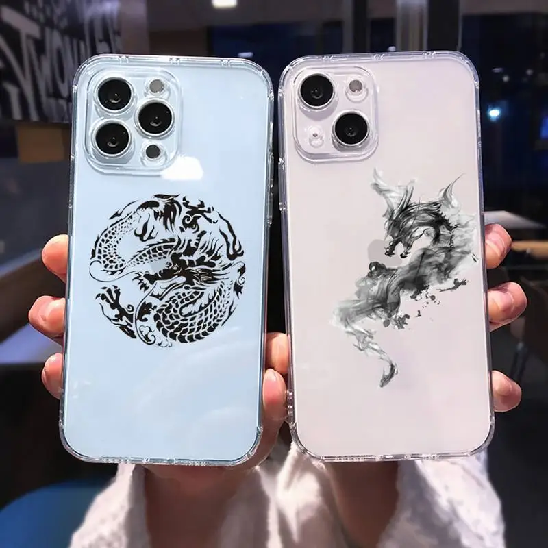 

Black Dragon Phone Case for iphone 13 12 11 pro max mini 6 6s 7 8 plus SE2020 X XR XS shell iphone 13 case soft shell funda