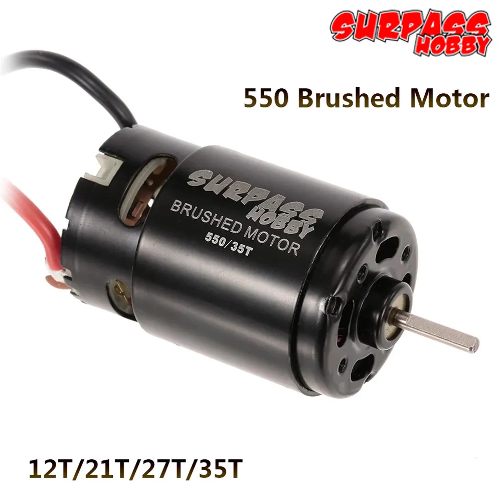 

550 12T 21T 27T 35T Brushed Motor for RC Car HSP HPI Wltoys Kyosho TRAXXAS 1/8 1/10 Crawle Tank Off-Road Rock Crawler Climbing