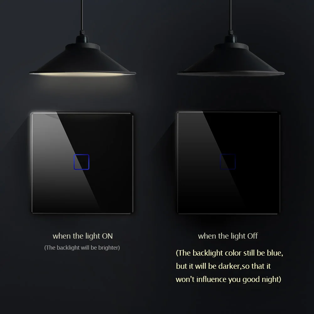 Выключатель настенный с голосовым управлением 1 канал Wi Fi|Выключатели| |