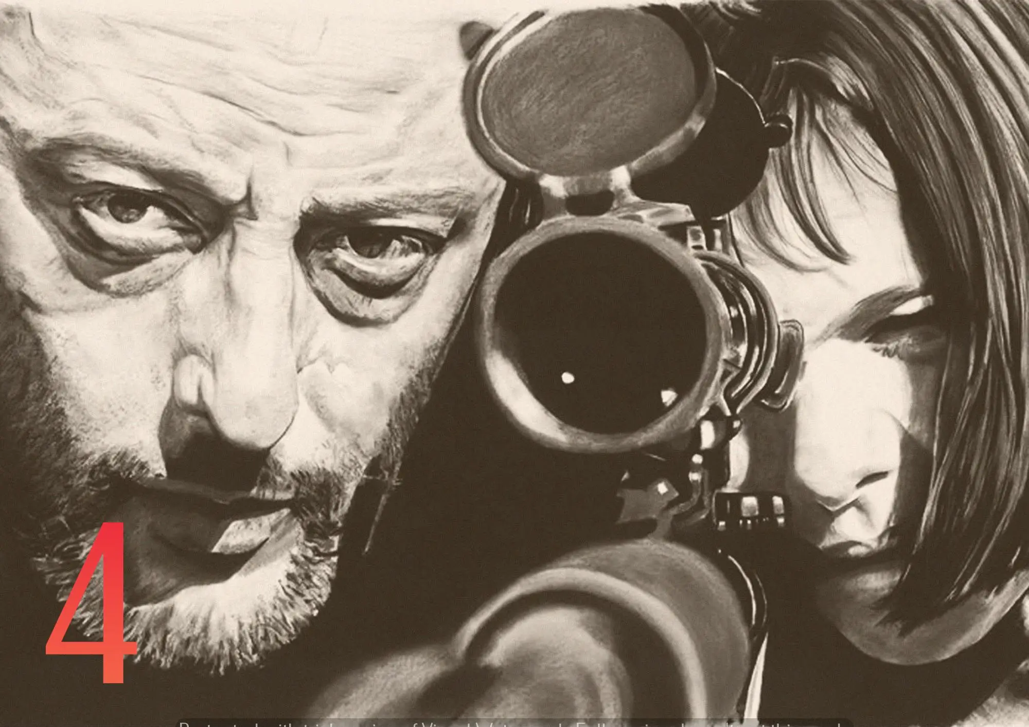 Серый Идеальный JL Leon Профессиональный Домашний Ретро плакат крафт рисунок ядро наклейки на стену LEON01 - Цвет: Серый
