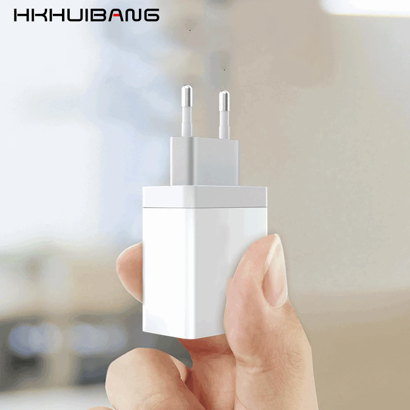 HKHUIBANG QC3.0 USB зарядное устройство для Samsung S10 Plus /IPhone EU/US/UK штекер адаптера под
