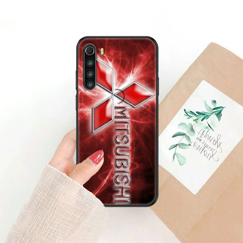 

Mitsubishis Brand Car Phone case For Xiaomi Redmi Note 7 7A 8 8T 9 9A 9S 10 K30 Pro Ultra black art funda painting coque soft
