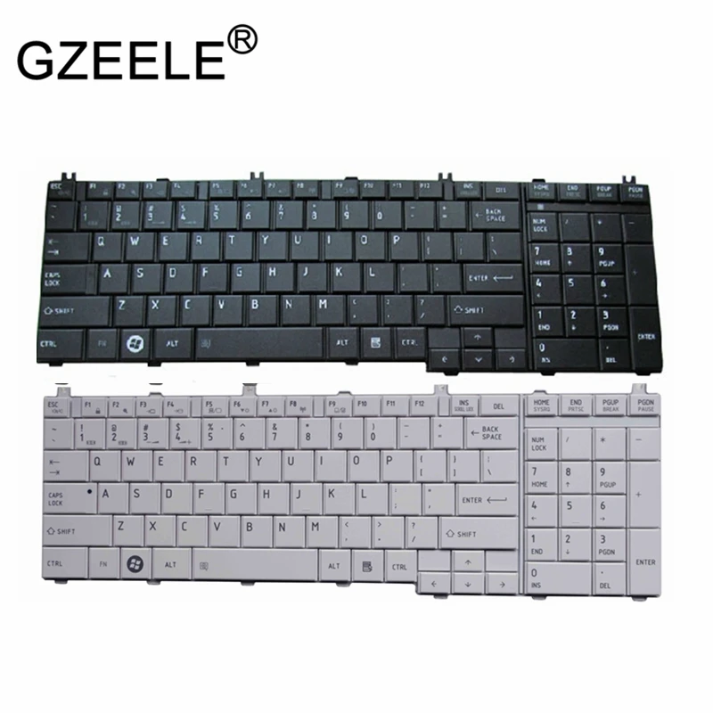 Английская клавиатура GZEELE для Toshiba Satellite L670 L670D L675 L675D C660 C660D C655 L655 L655D C650 C650D L650 C670 L750