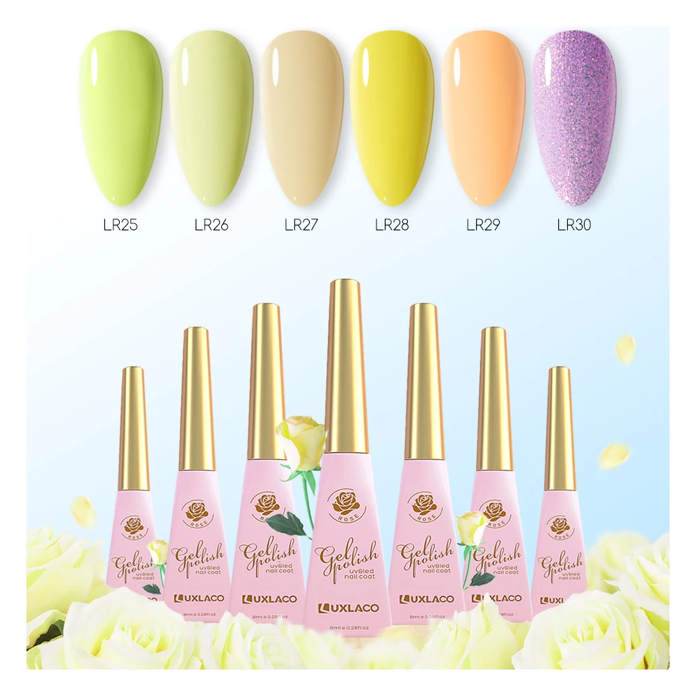 

Luxlaco 1pcs Nails Gel Polish Fall Winter Color Long Lasting Hybrid For Base Top Coat Soak Off UV LED DIY Nail Art Gel
