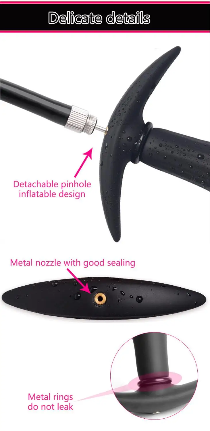Inflatable Anal Plug Built-In Rolling Steel Ball Vaginal Dilator Pump Prostate Massager Stimulator Sex Toys For Couple | Красота и