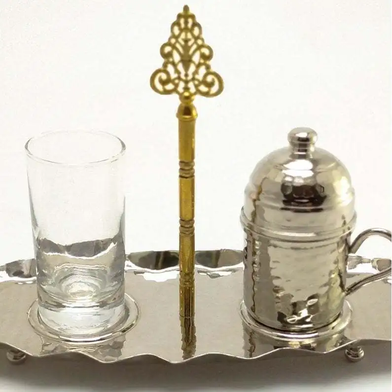 

Copper Turkish Arabic Coffee Espresso Cup Set for 1 Copper Espresso Cup Gift Set Turkish Coffee Set, Handmade Turkish Coffee Cup