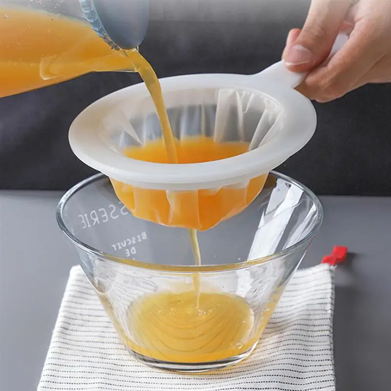 

Soymilk filter mesh sieve Milk Bag Squeeze Juice Grid colander Handheld Flour Honey Strainer Filter beekeeper beehive