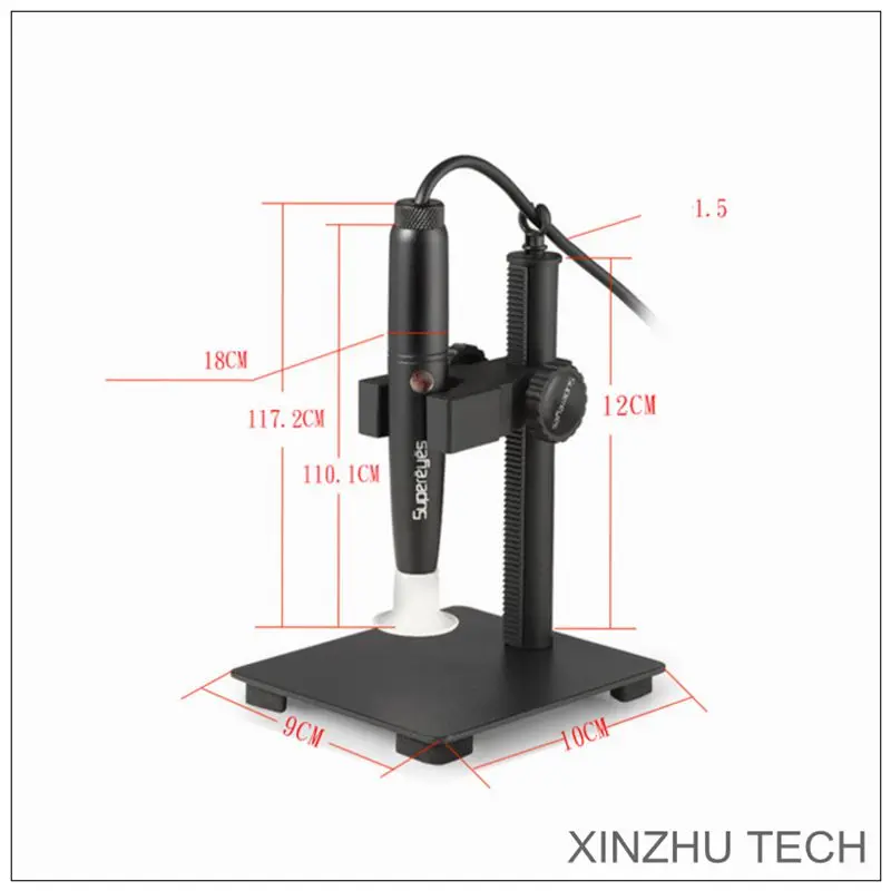 Фото Supereyes B008 Digital Microscope 1-500X Continuous Magnification USB Electronic Microscope 5 Megapixel HD Magnifier Portable №5