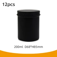 200ml round matte black metal candle jars empty containers candle vessels tin for wax melt candle making kit diy storage