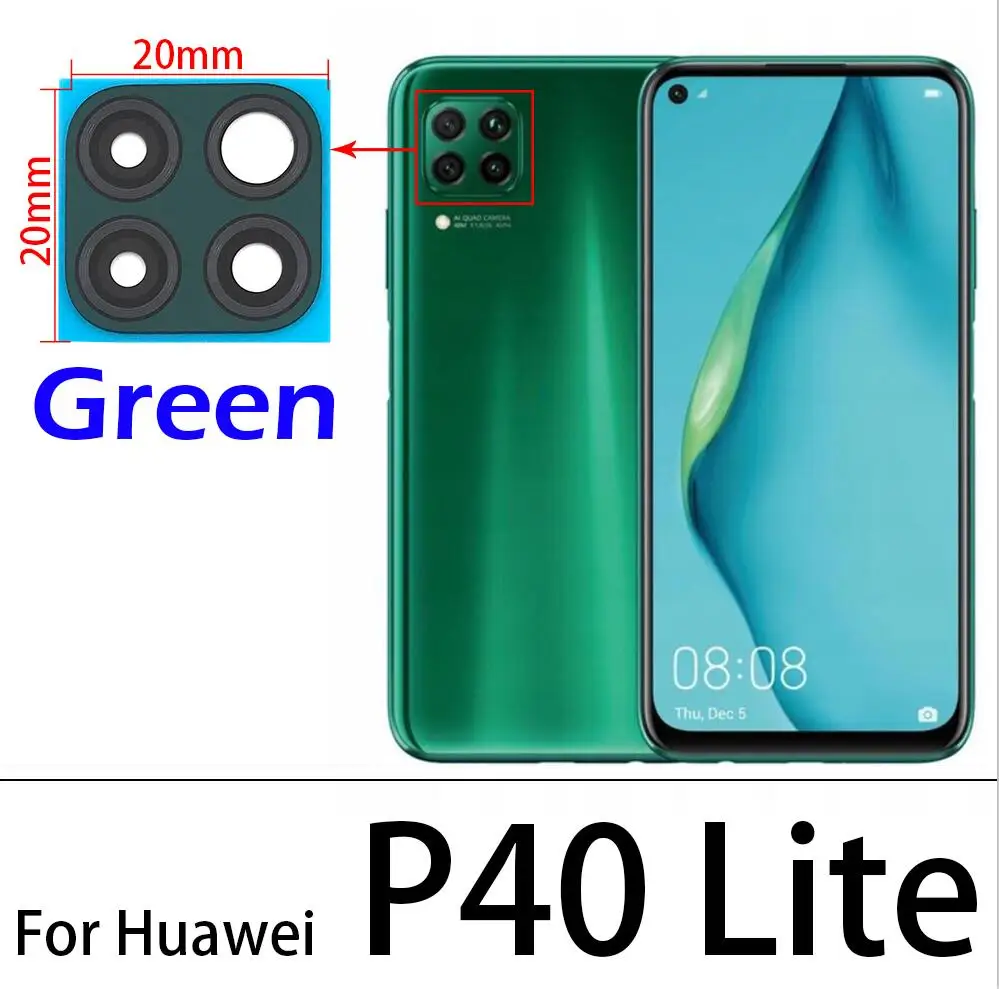 Задняя крышка батарейного отсека Крышка для объектива камеры HUAWEI P40 Lite P20 E /5G ANE LX1