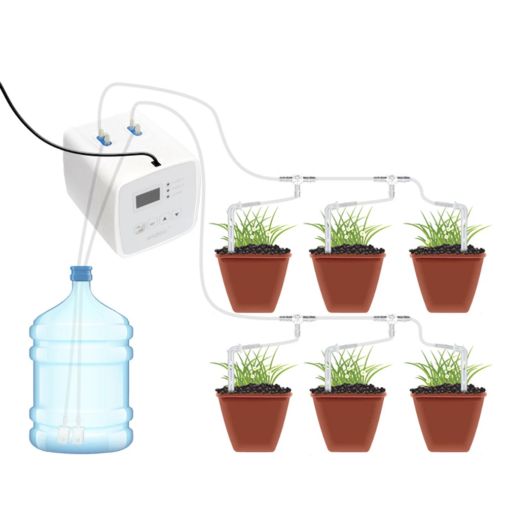 

Automatic Watering Timer Drip Irrigation System Set for Flowers Intelligent Garden Self-Watering Pump Irrigation Controller