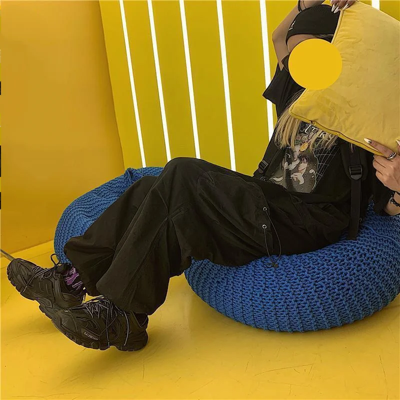 Брюки-карго женские в стиле панк уличная одежда джоггеры спортивные штаны