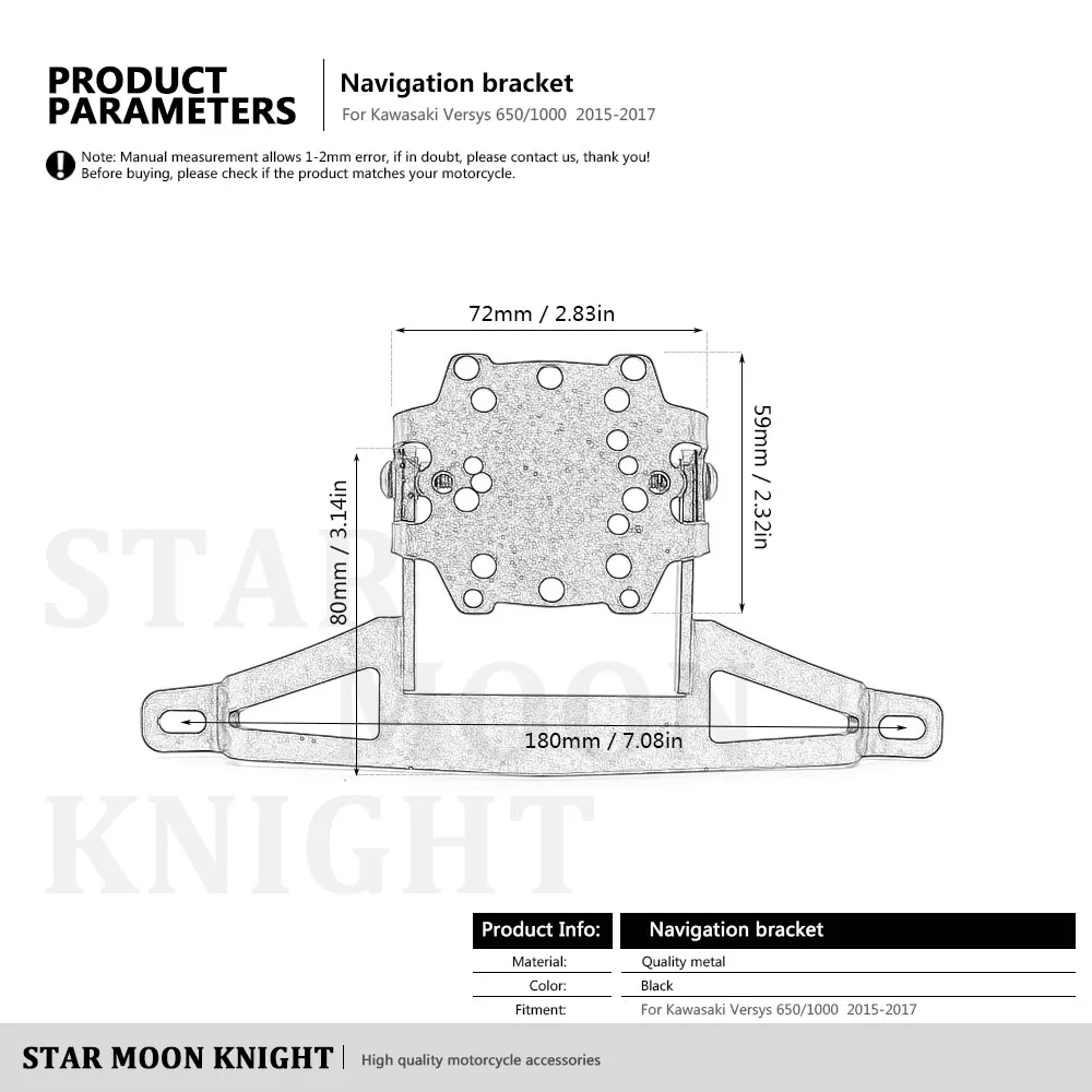 

Kawasaki Versys 650 1000 Versys650 MY 2015 2016 2017, GPS