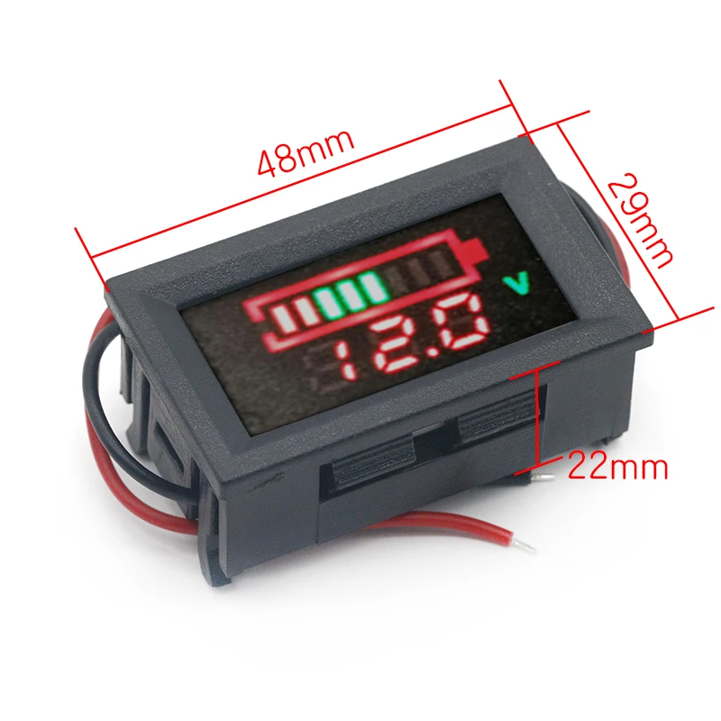 Двойной цифровой дисплей многофункциональный автомобильный вольтметр