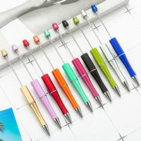 6pcslot plastic beadable pen diy beaded crystal wedding engagement birthday party gifts writing supplies ballpoint pens