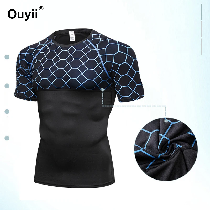 Новинка футболка для бега фитнеса принт сетки спортивная одежда баскетбол