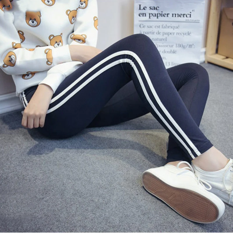 Брюки женские в полоску повседневные мягкие эластичные Простые универсальные