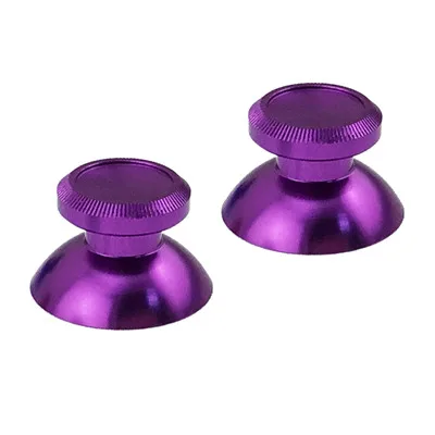 Алюминиевый металлический 3D Аналоговый джойстик для Playstation 4 PS4 Slim Pro thumb Stick grip cap Замена для xbox ONE контроллер - Цвет: Фиолетовый