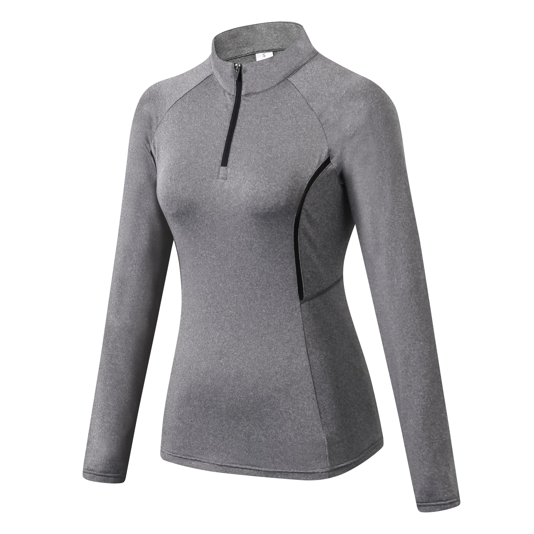 Новая женская куртка для бега тренировочный спортивный топ на молнии рубашка