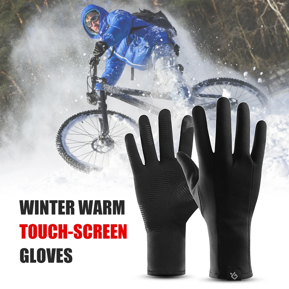 

Skiing Waterproof Winter Warm Gloves Men Women Touchscreen Gloves Windproof Sports Gloves with Thin Polar Fleece Lining