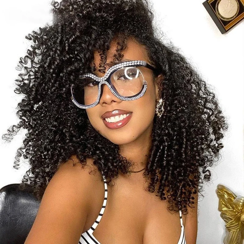 

Anti-blue owl glasses female fashion designer rhinestone glasses frame transparent computer game custom glasses