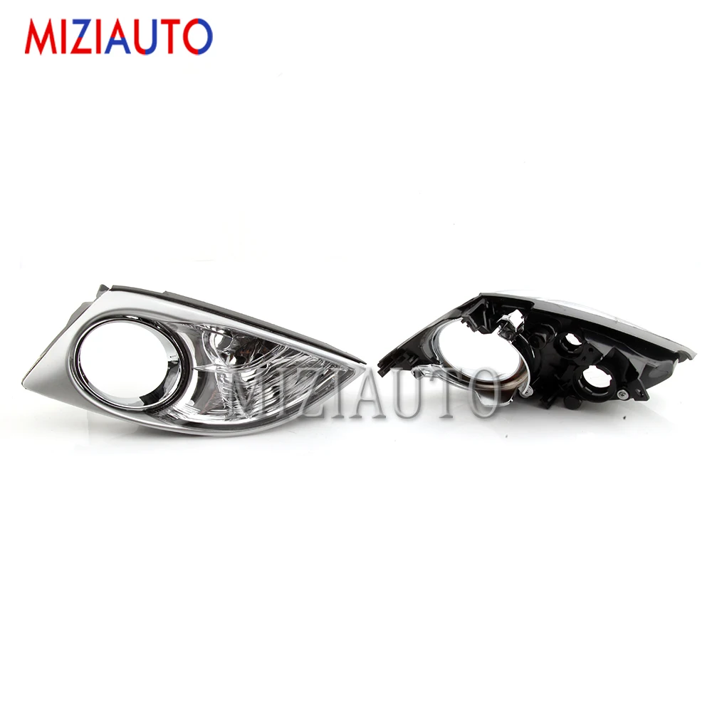 MIZIAUTO Front Bumper fog light covers For Mazda CX-7 cx-7 2009 2010 2011 Fog Lamp Corner Cover Lights Decorative Frame | Автомобили и