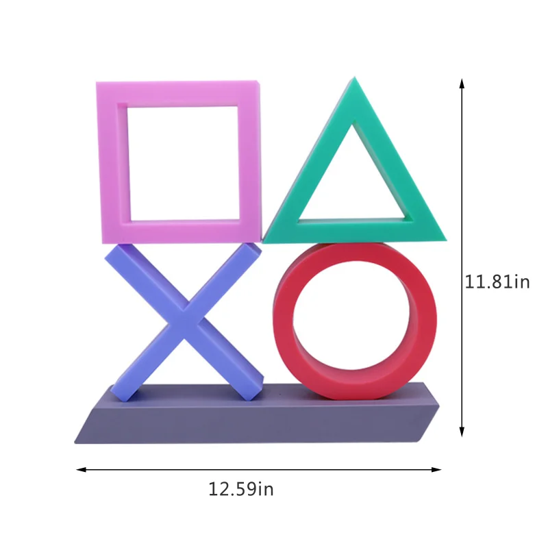 Голос Управление игровой значок праздничный светильник для хранения PS4