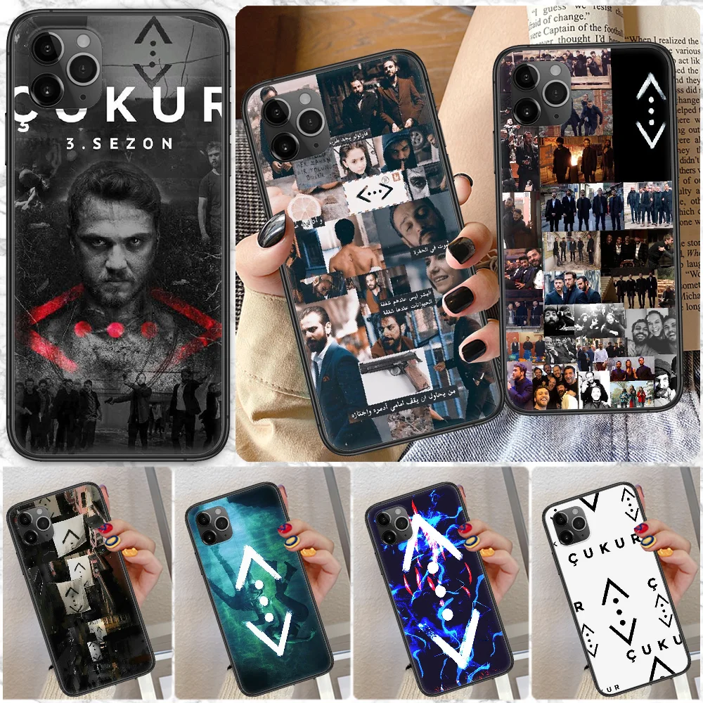 Турецкая ТВ серия Cukur чехол для телефона iphone SE 2020 6 6S 7 8 11 12 13 Mini Plus X XS XR Pro Max черный