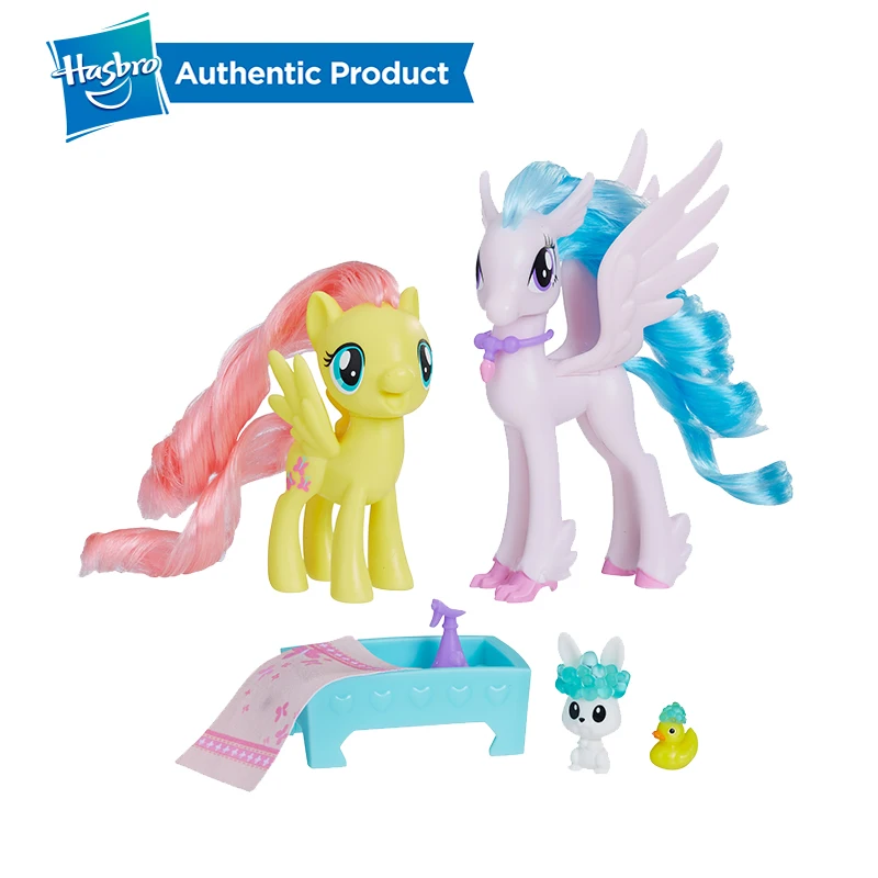 Hasbro My Little Pony Флаттершай и сильверстрим занятие добротой Dash& Sandbar Коллекционная Фигурка Коллекционная модель для девочки