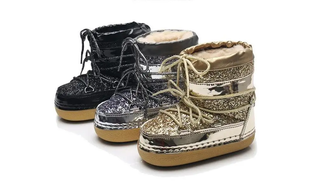 Thicken Winter Cold Freeze Children Shoes For Girls Kids Sli