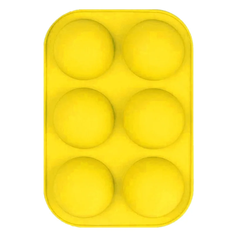 

Semicircle 6-hole Silicone Cake Mold