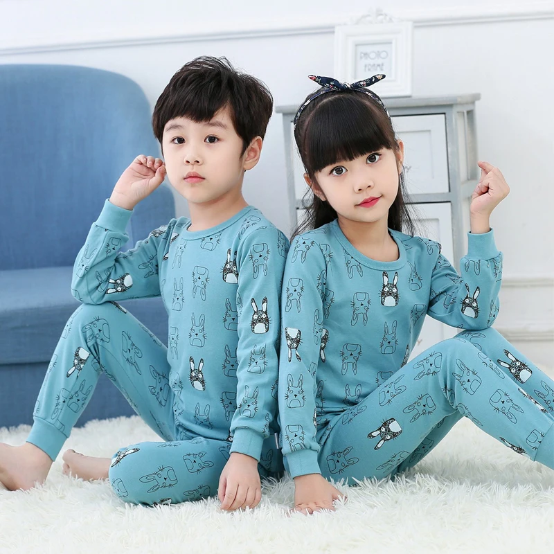 Boys Christmas Pajamas Kids Car Sleepwear Children Unicorn Cartoon Clothing Set Baby Long Sleeve Pijamas Home for Girls | Детская одежда