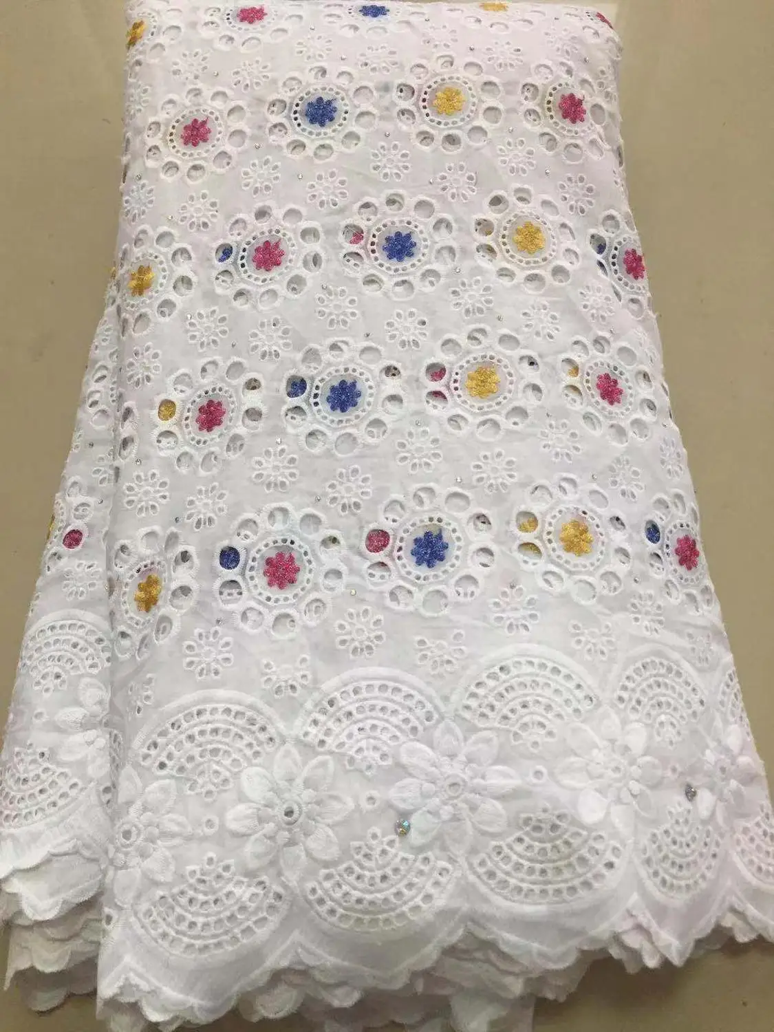 Высококачественная швейцарская вуаль кружева в Швейцарии хлопковая Африканская