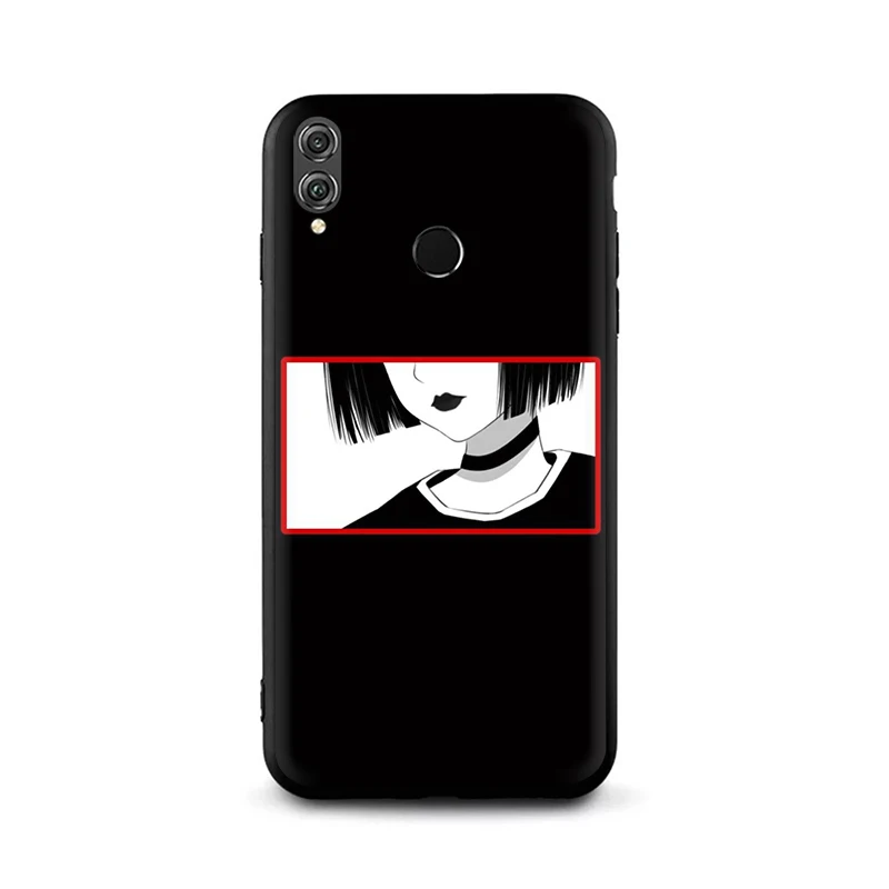 B2 EWAU Japanese Anime Aesthetic Friend Silicone phone case for Huawei Honor 6A 7A Pro 7C 7X 8X 8 9 Note 10 Lite view 20 9X Pro - Color: B2