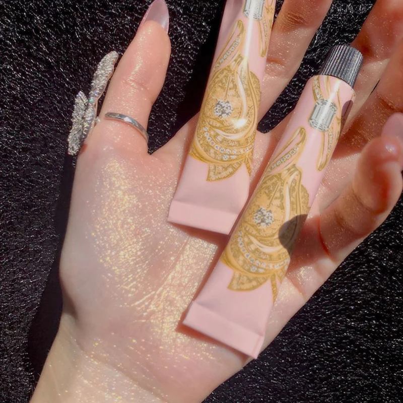 7 г жидкий хайлайтер Золотая синяя Палетка для макияжа Блестящий Блеск