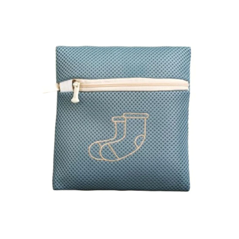 

2021 New Zipper Mesh Embroidery Folden Washing Bag Washing Machine Bra Pock Storage Organization for Home Office Traveling