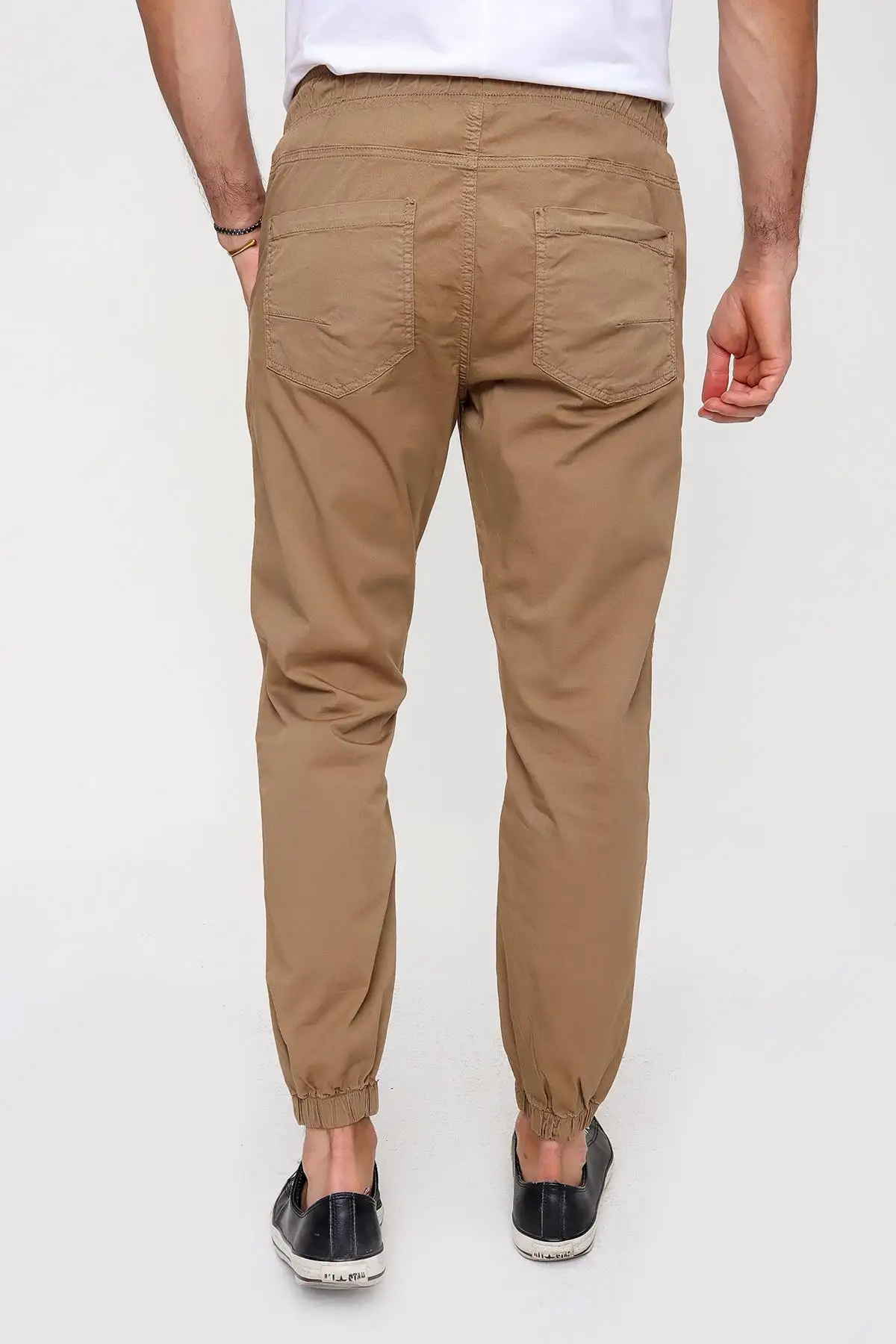 

Elastic Waisted Casual Cut, jogger Pants new season summer spring waist and paalar fitted casual mould pocket sports male bottom clothing