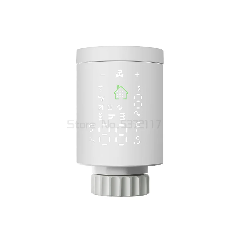 

Wifi ZigBee Thermostatic Radiator Actuator TRVThermostat Programmable Alexa Voice & Phone APP Remote Control HY368