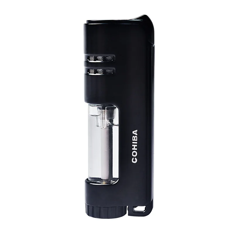 COHIBA 4 цвета ветрозащитная сигаретная Зажигалка cigartte с одной струей пламени Бутан